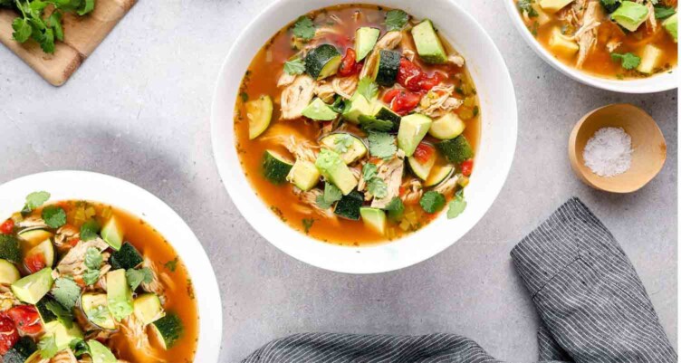 paleo chicken taco soup